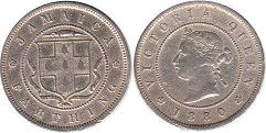 coin Jamaika 1 farthing 1880