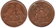 coin South Africa 1 cent 1998