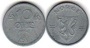 coin Norway 10 ore 1942