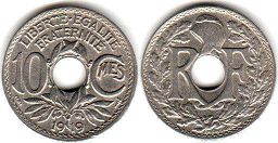 coin France 10 centimes 1919