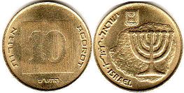 coin Israel 10 agorot 2010
