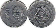 coin Mexico 10 pesos 1987