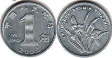 coin chinese 1 jiao 2002