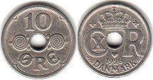 coin Denmark 10 ore 1926