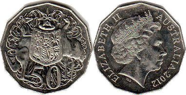 australian coin 50 cents 1999 Elizabeth II