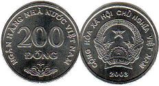 coin Viet Nam 200 dong 2003