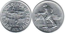 coin San Marino 2 lire 1978