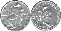 coin San Marino 1 lira 1994