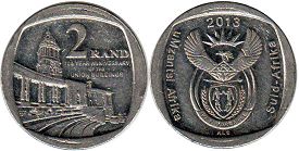 coin South Africa 2 rand 2013 Union Buildings