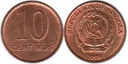 coin Angola 10 centimes 1999