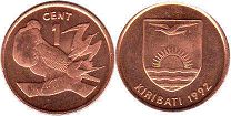 coin Kiribati 1 cent 1992
