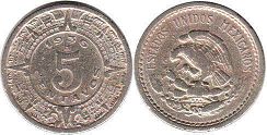 coin Mexico 5 centavos 1936
