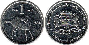 coin Somalia 1 shilling 1984