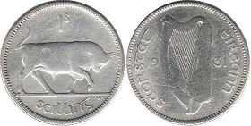 coin Ireland 1 shilling 1931