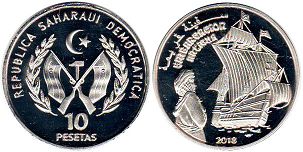 coin Saharawi 10 pesetas 2018