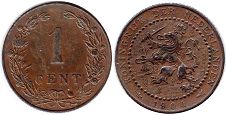 coin Netherlands 1 cent 1904