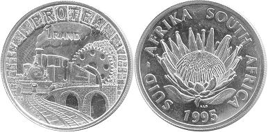 coin South Africa 1 rand 1995