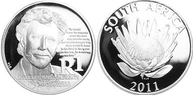 coin South Africa 1 rand 2011
