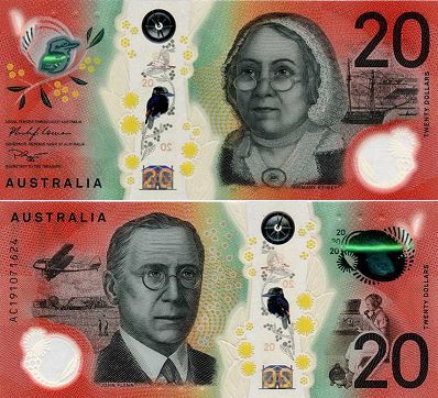 Banknote Australia 20 dollars 2019