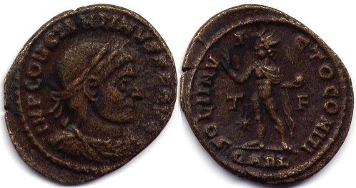 coin Roman Empire Constantine I the Great follis