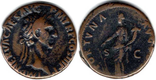 coin Roman Empire Nerva as