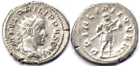 coin Roman Empire Philip IIantoninianus