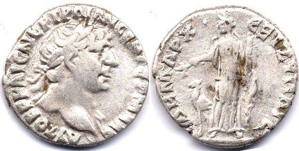 coin Roman Empire Trajan Drachm