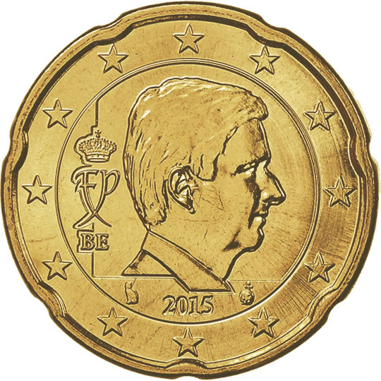 coin 20 euro cent Belgium