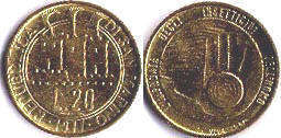 coin San Marino 20 lire 1977