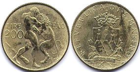 coin San Marino 200 lire 1979