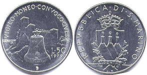 coin San Marino 50 lire 1979