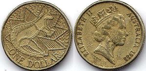 australian commemmorative coin 1 dollar 1988