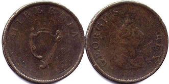 coin Ireland 1/2 penny 1806