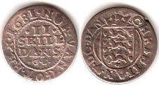 coin Denmark 2 skilling 1681