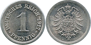 German 1 Pfennig 1916-1918