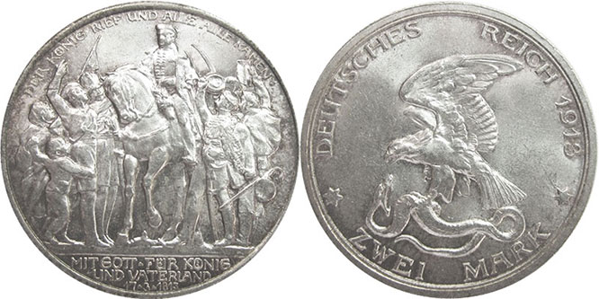 German 2 Mark 1913