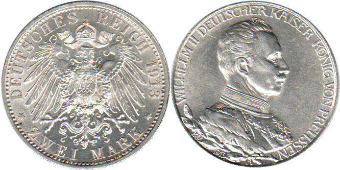 German 2 Mark 1913