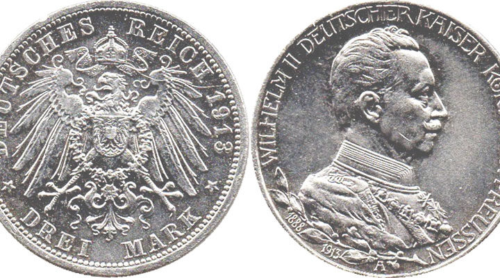 German 3 Mark 1913