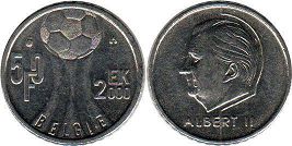 pièce Belgique 50 francs 2000