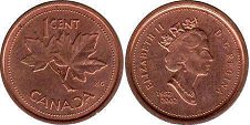  moneda canadiense conmemorativa 1 centavo 2002 Jubileo de oro
