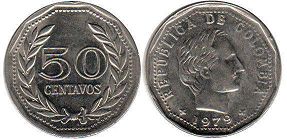 coin Colombia 50 centavos 1979