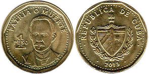 coin Cuba 1 peso 2013 PATRIA O MUERTE
