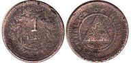 moneda Honduras 1 centavo 1920