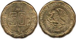 coin Mexico 50 centavos 1997