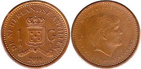 coin Netherlands Antilles 1 gulden 2014