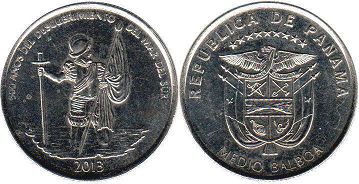 coin Panama 1/2 balboa 2013