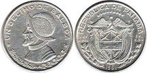 coin Panama 1/10 balboa 1961