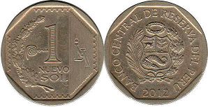 moneda Peru 1 sol 2012