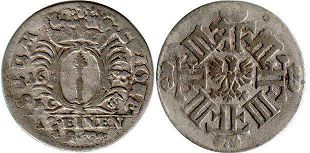 coin Brandenburg-Prussia 1/12 taler 1693