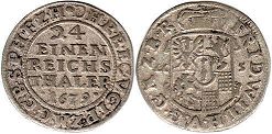 Münze Brandenburg-Preußen 24 einen thaler 1679